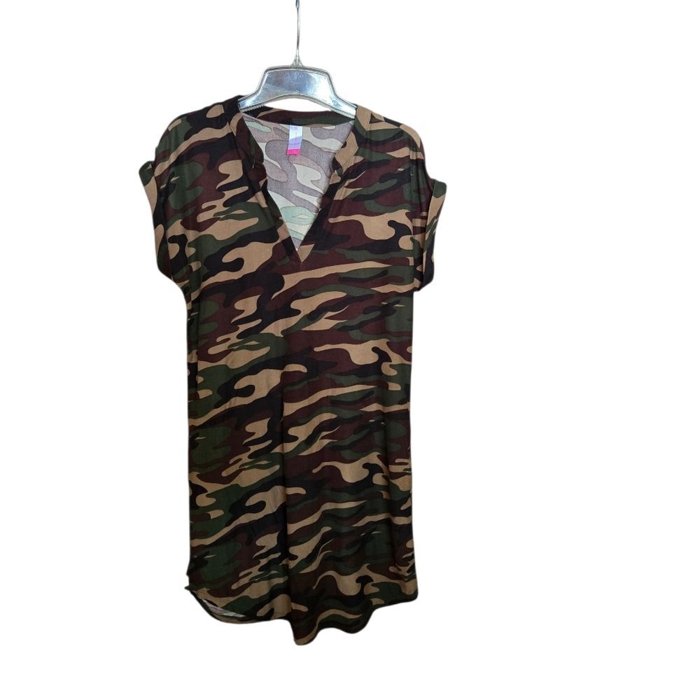 💰4 for $10💰 No Boundaries Camouflage V-Neck Dress